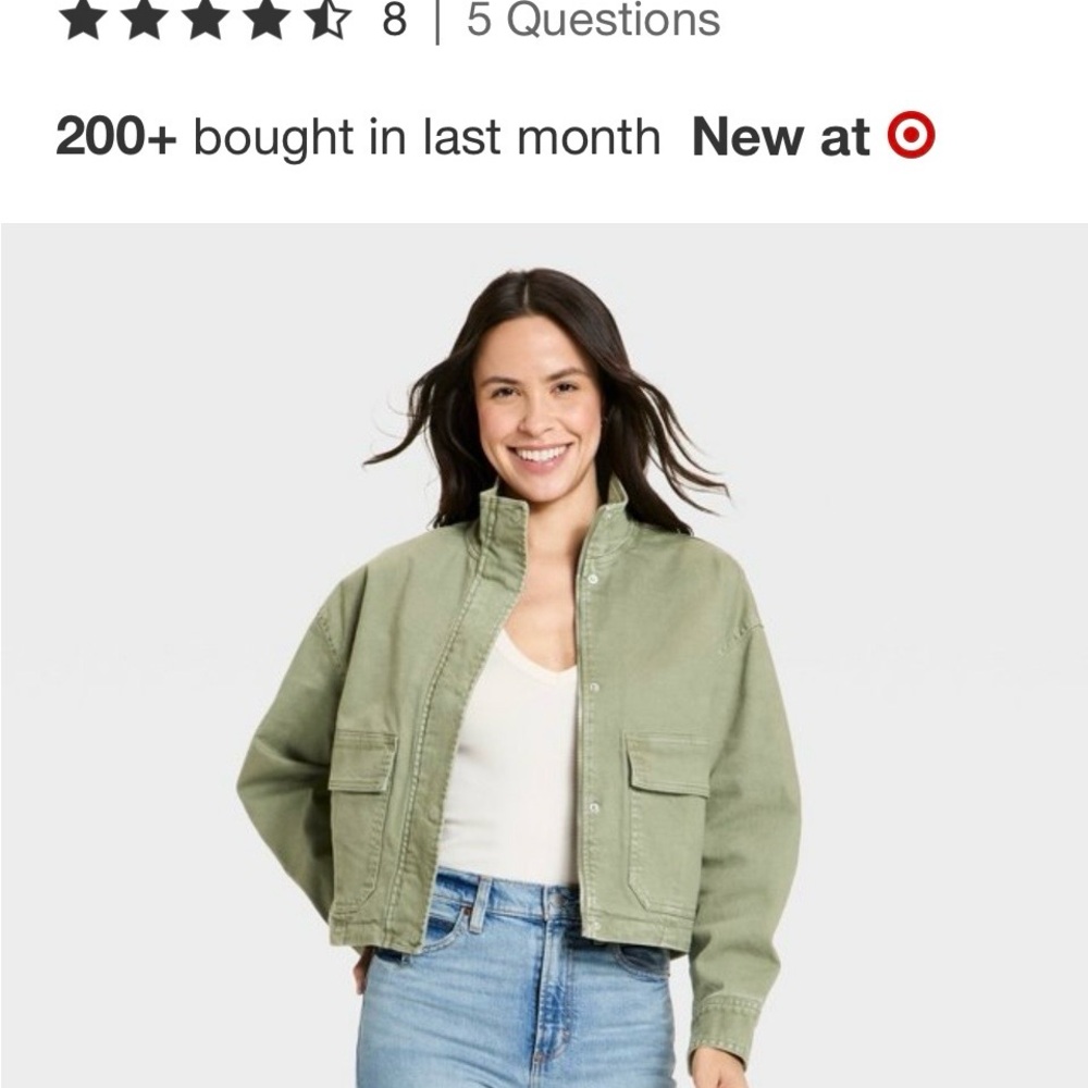 Universal Thread Utility Fashion Jacket Olive siz… - image 1